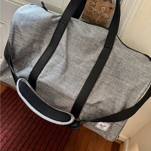 Herschel Supply Company Black and Gray Duffel Bag